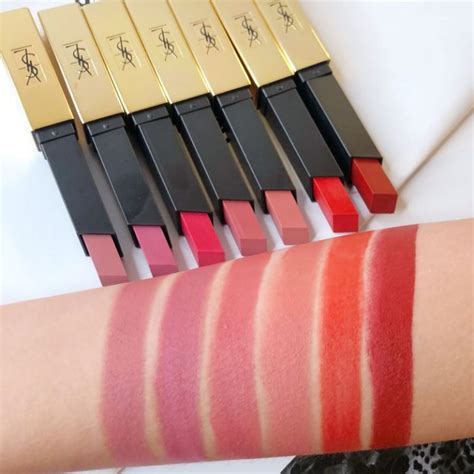 yves saint laurent rouge pur couture the slim swatches|ysl beauty pur couture the slim.